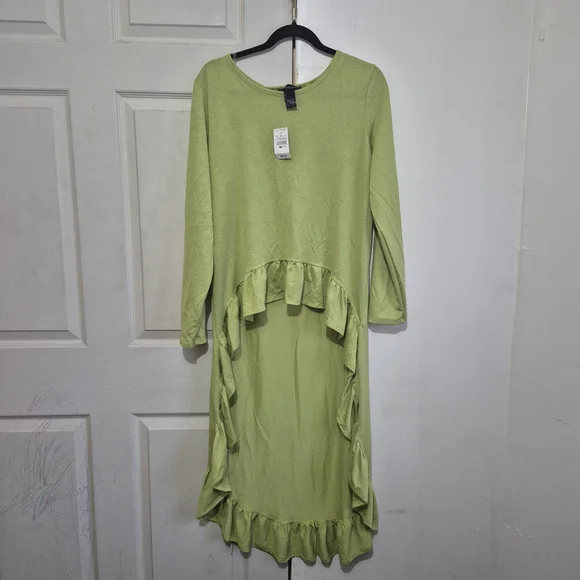 Ashley Stewart Chartreuse Dress - Picture 1 of 6